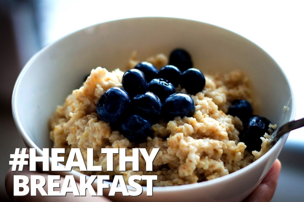 Petit déjeuner aux myrtilles sans gluten