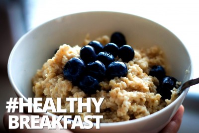 Petit déjeuner aux myrtilles sans gluten