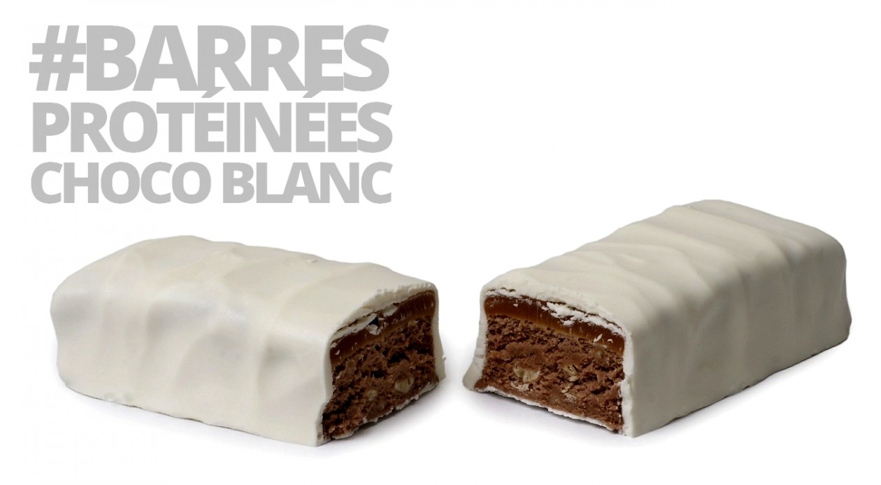 Barres protéinées chocolat blanc