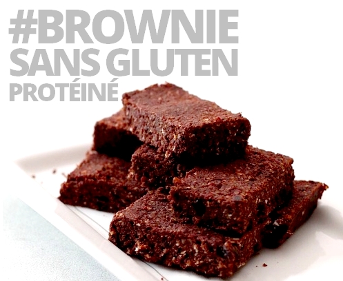 Brownie sans gluten protéiné
