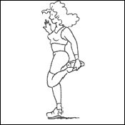 Etirement quadriceps